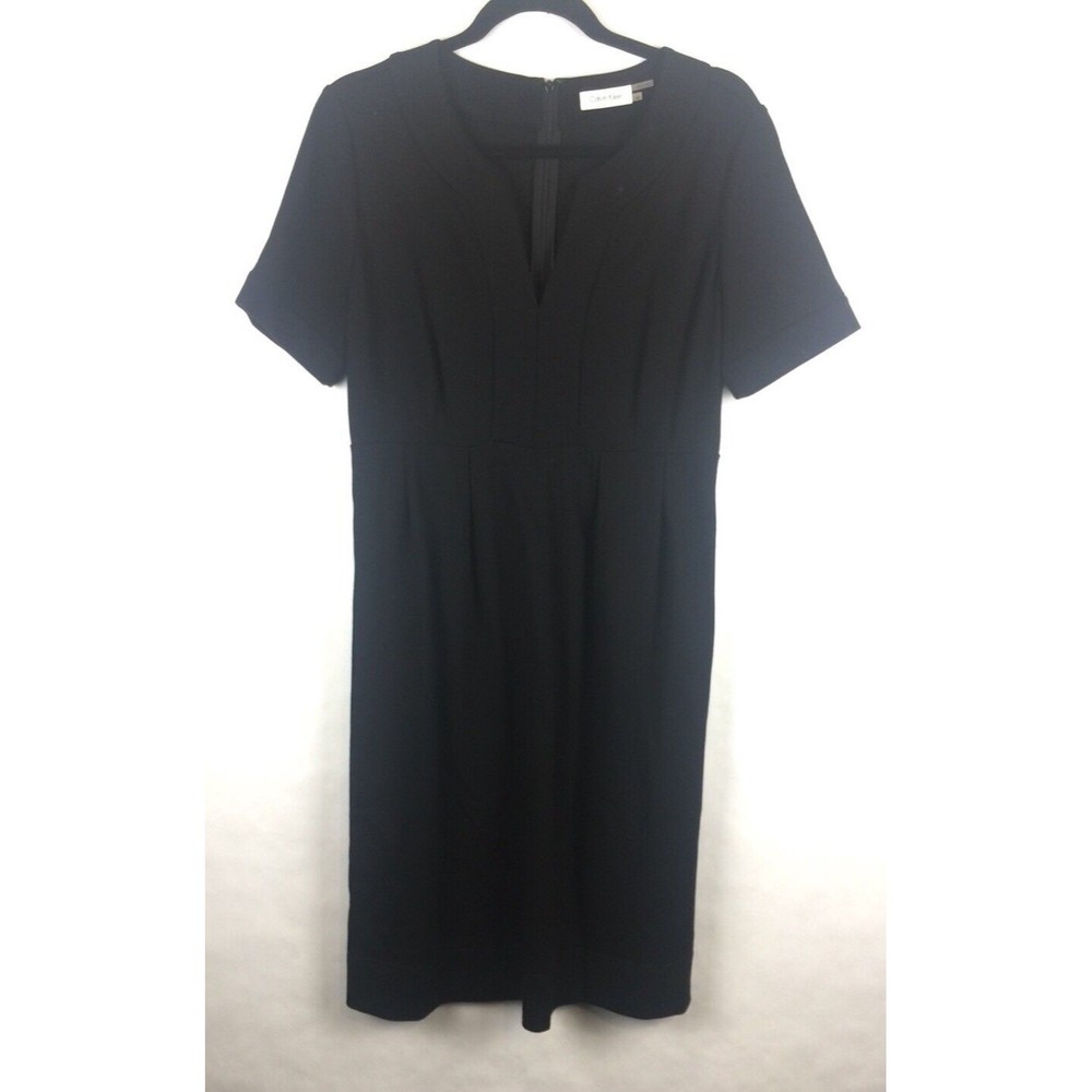 Calvin Klein Womens Dress Size 10 Basic Black career work office wear‎